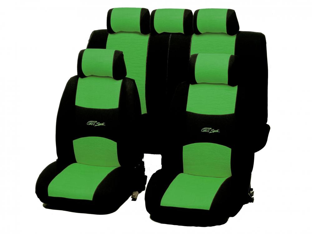 Univerzális üléshuzat GT Sport 5 személyes zöld színben