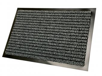 Lábtörlő 40 x 60 cm szürke-fekete
